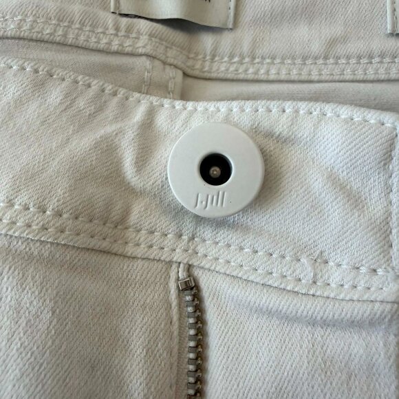 J.Jill Authentic Fit Slim Ankle Jeans | White Stretch Denim | Size 8P - Picture 6 of 9